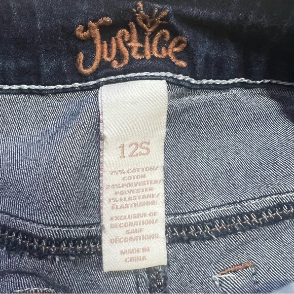 JUSTICE Cuffed Denim Shorts size 12 - Picture 5 of 5